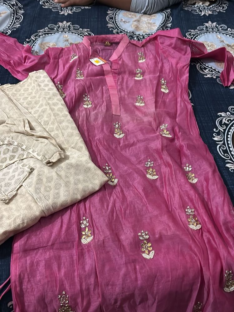 Elegant Pink Kurta Set