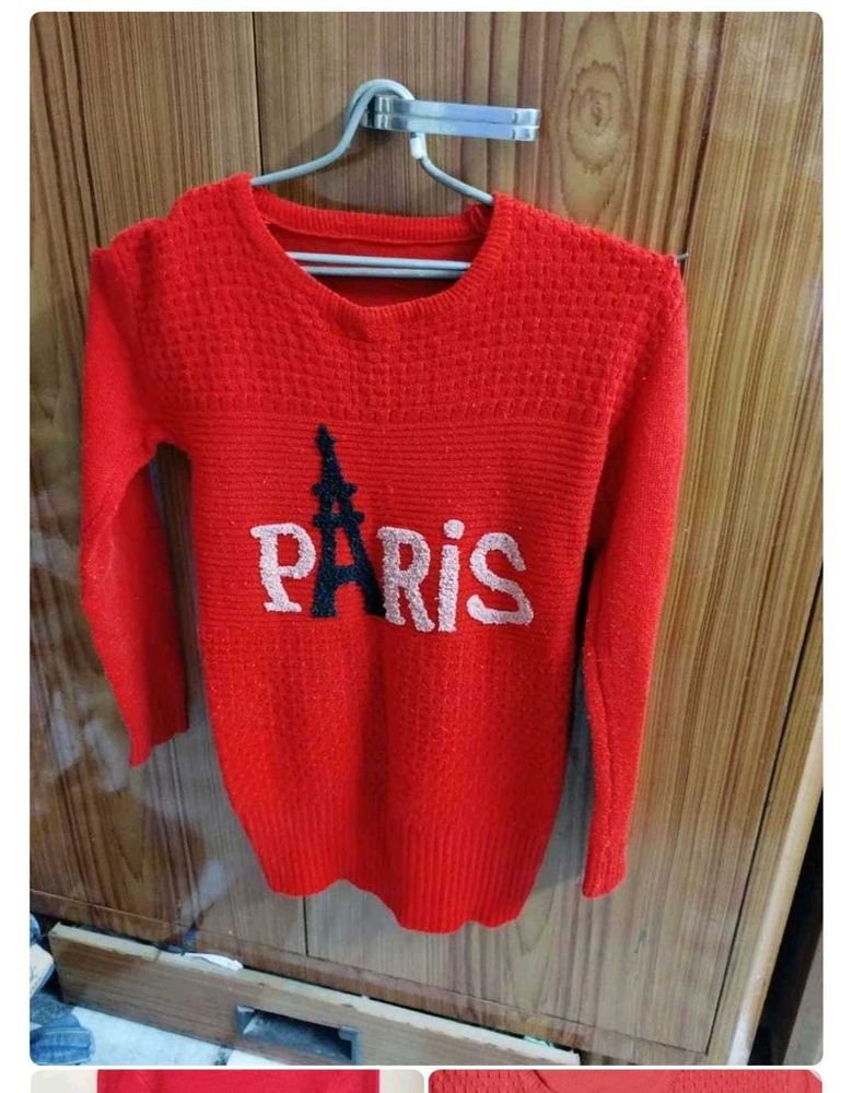 Red Paris Sweater