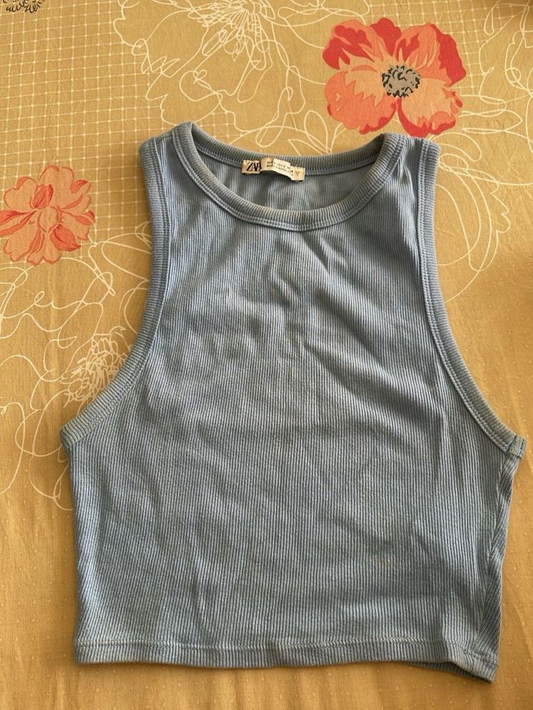 Zara Blue Tank Top