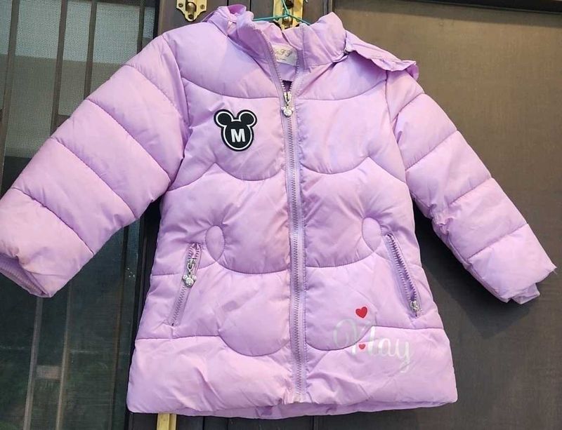 Cute Lilac Kids&#39; Puffer Jacket