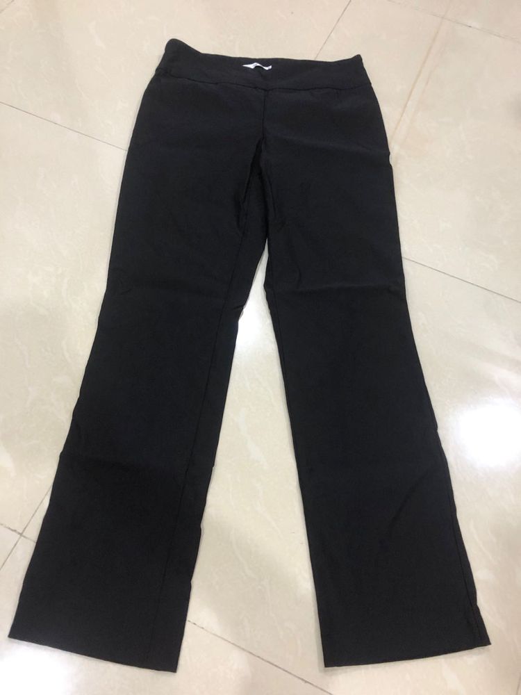 Black Straight Pants