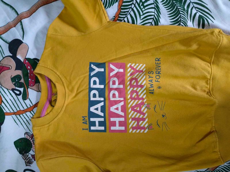 Cute "Happy" Graphic Sweatshirt