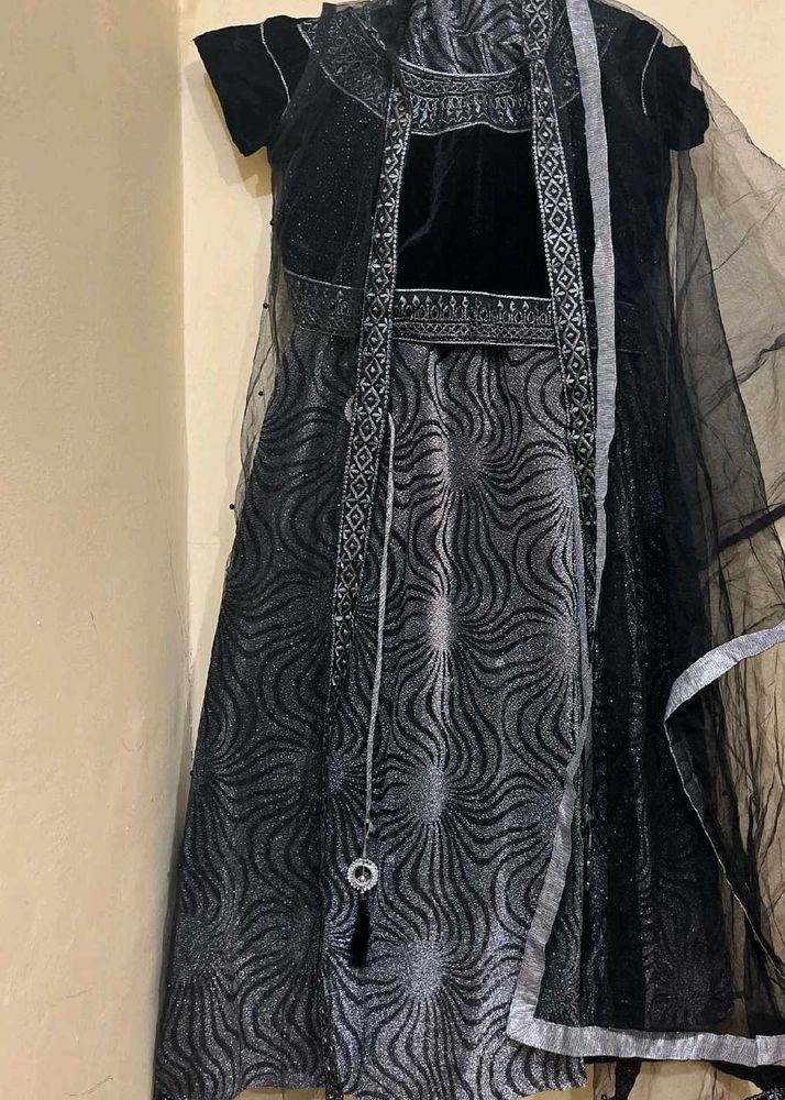Black &amp; Silver Indian Dress