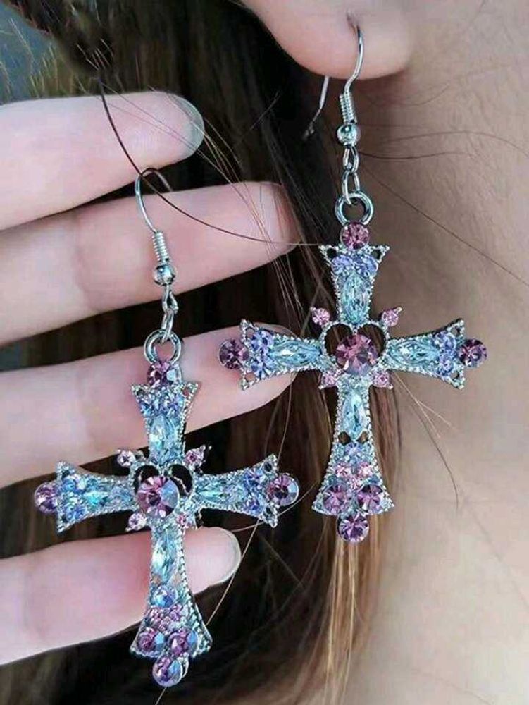 Cross Dangle Earrings