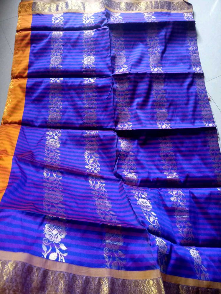 Traditional South Indian Pattu Saree Purple Colour