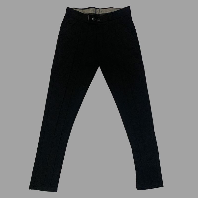 Black Straight Fit Pants For Boys Size 28
