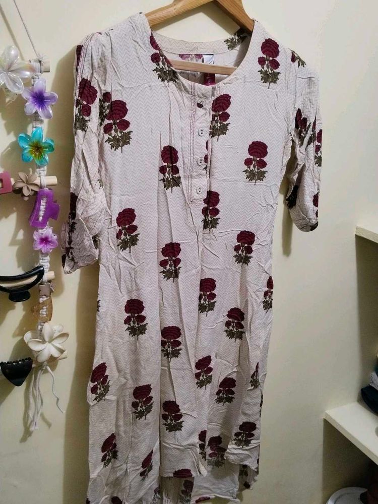 Floral Print Kurti Top