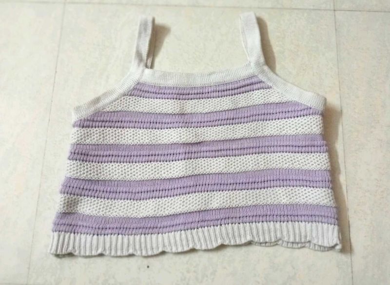 Striped Knit Tank Top