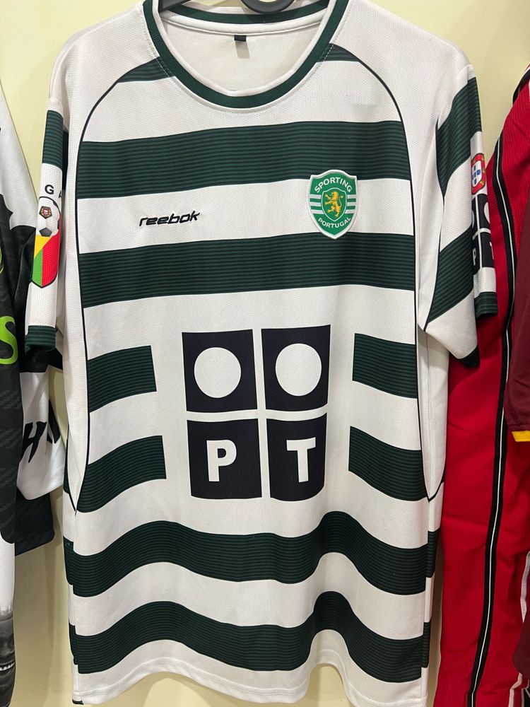 Sporting cp 2002 ronaldo 1st club football jersey