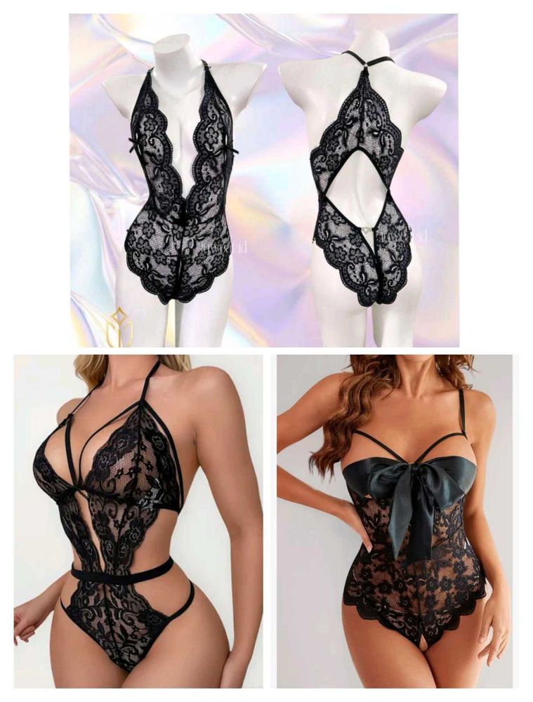 🖤3 Black laced Lingerie🖤