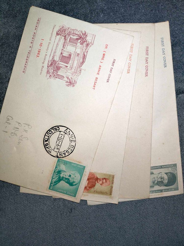 Vintage First Day Covers - Annie Besant, India 196