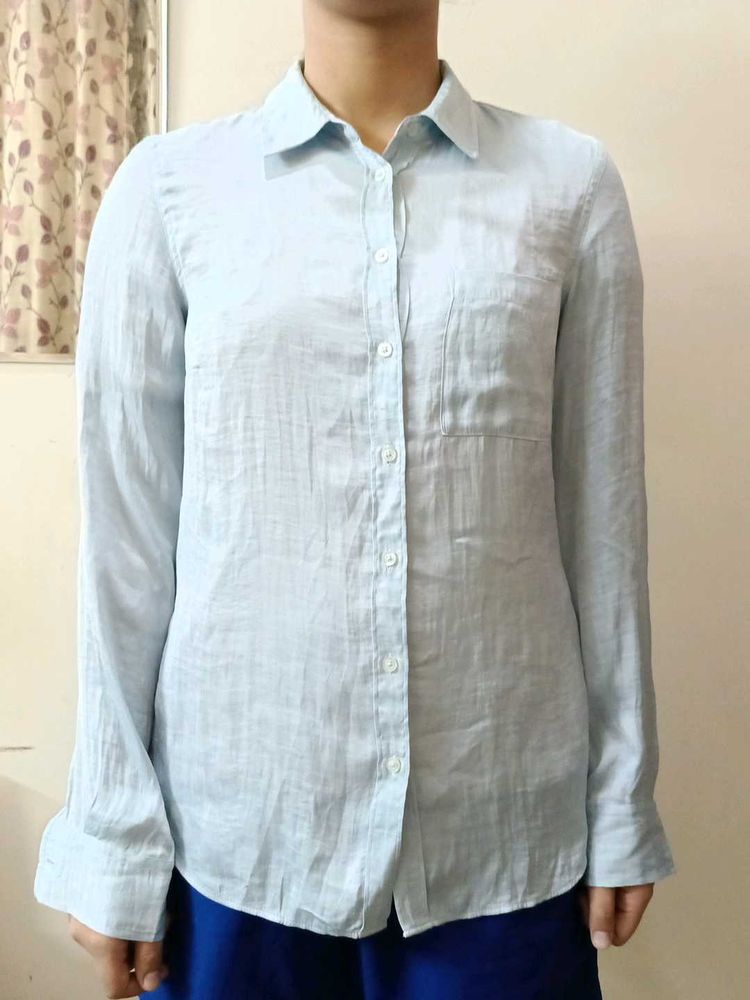 women&#39;s satin shirt