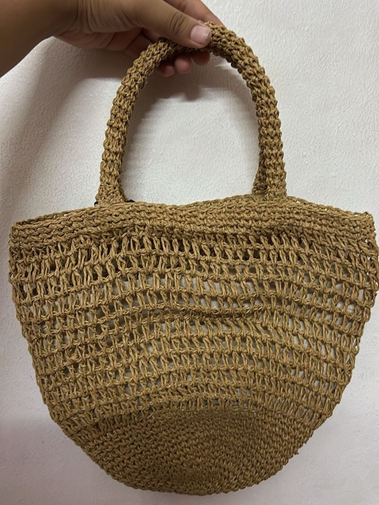 Mango Straw Handbag