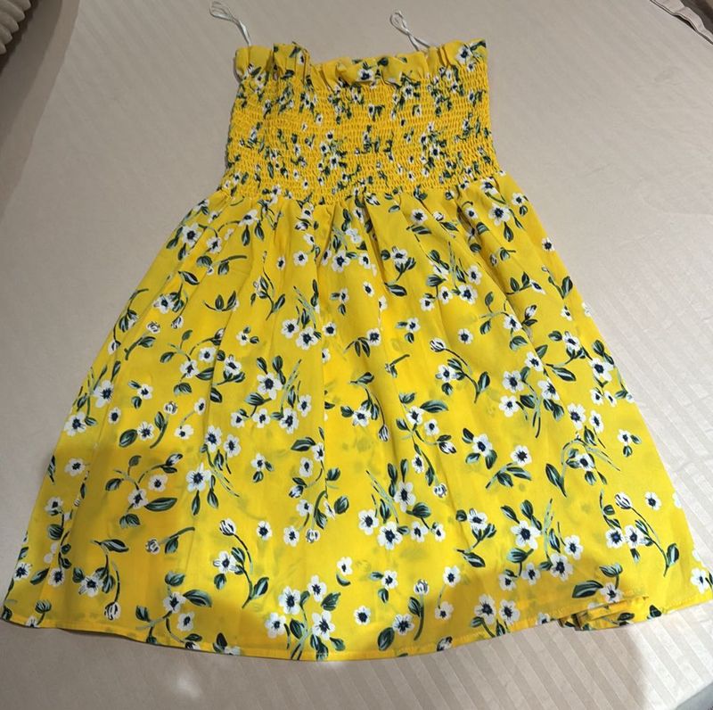 Floral Yellow dress