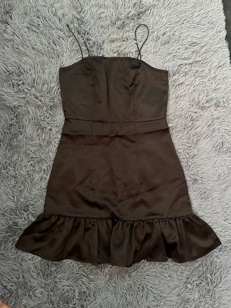 Black Shiny Party Dress