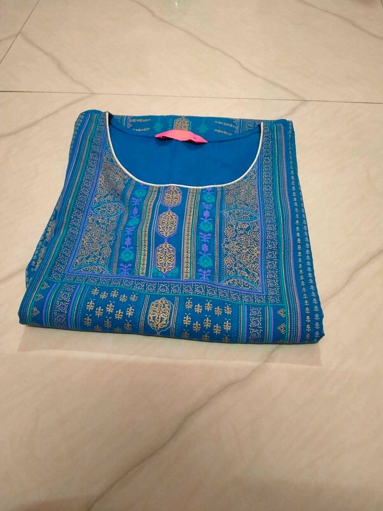 Blue Printed Kurti