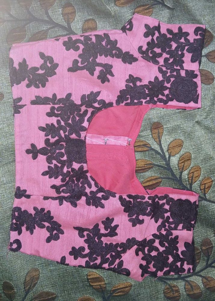 Pink Embroidered Blouse