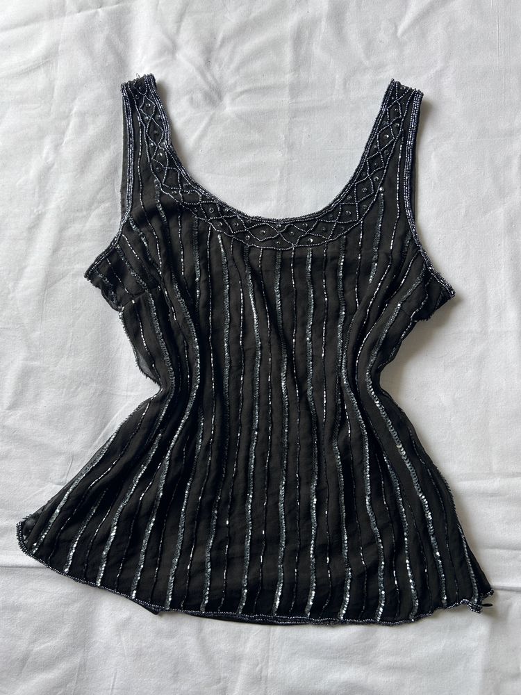 Sequinned Cami Top