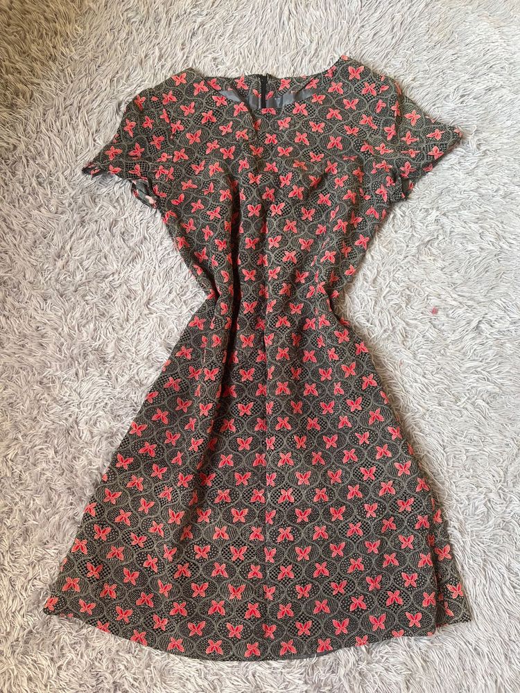 A Line Floral Dress