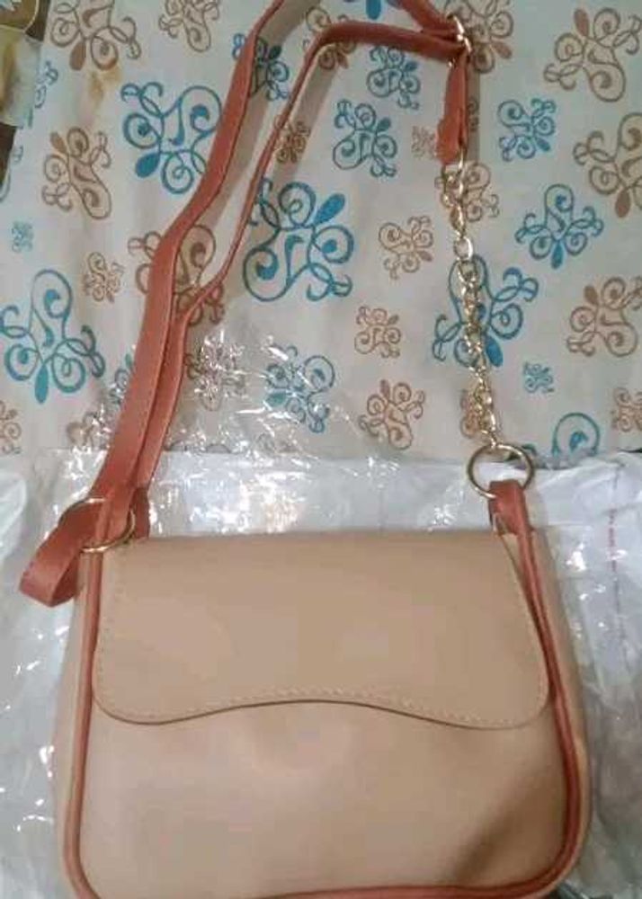 Elegant Beige Crossbody Bag