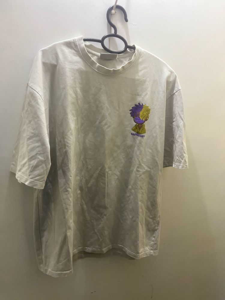 essentials Graphic Print White T-Shirt