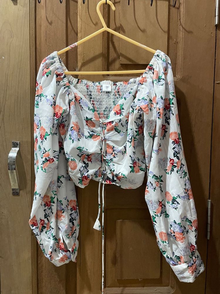 Floral Long Sleeves Top