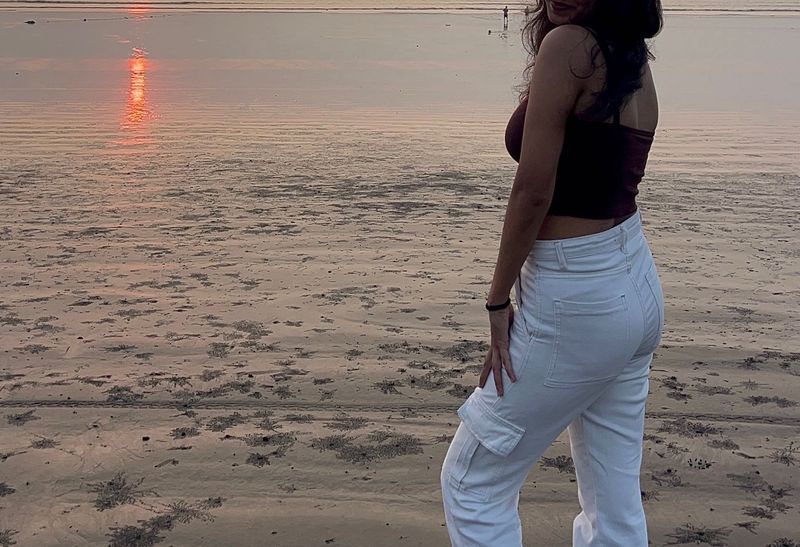 COFFEE BROWN TWO SIDE WEAR TOP