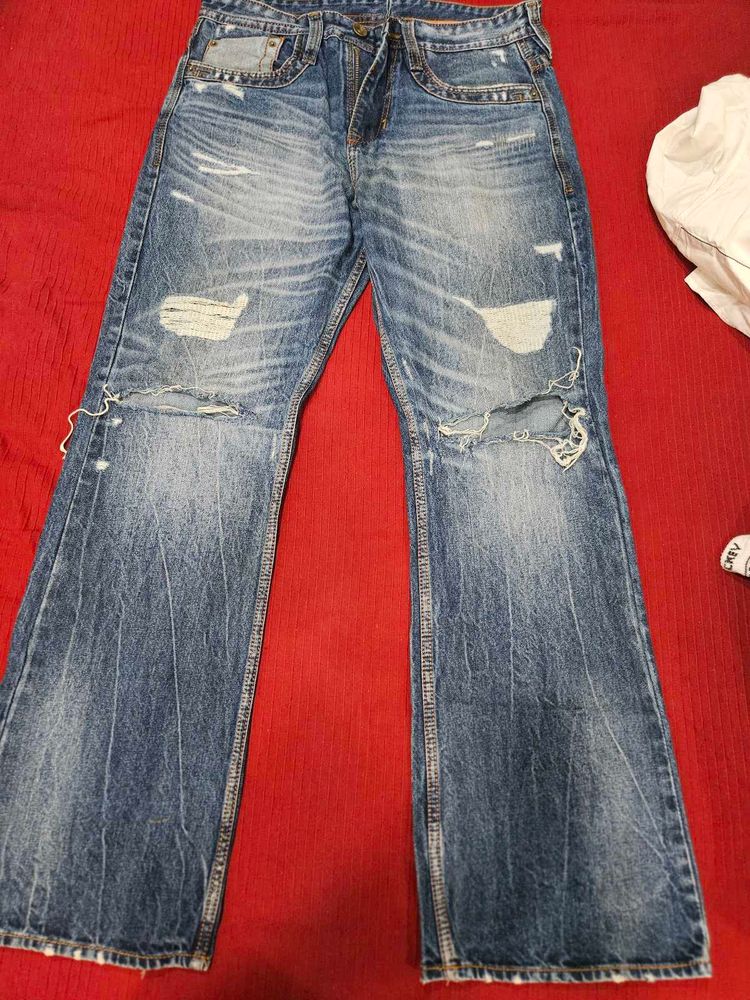 Buckaroo Men’s Distressed Denim Jeans – Size 32