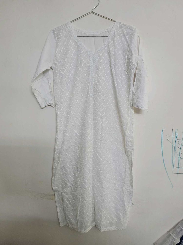 White Cotton Kurti