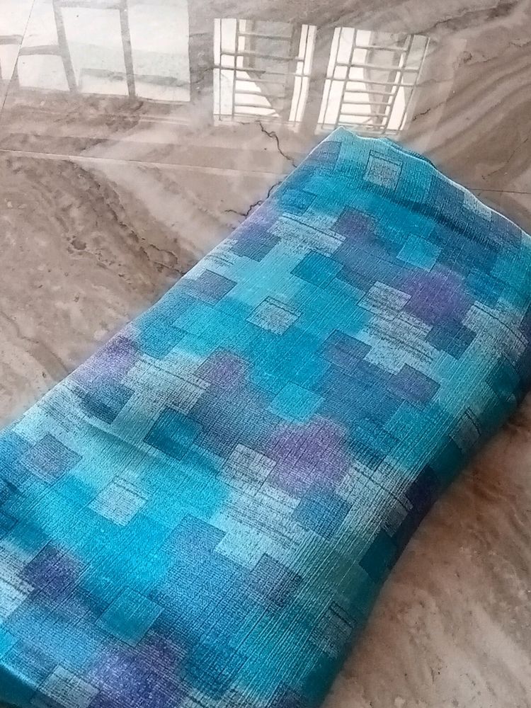 Carpe saree With Stitched Blouse