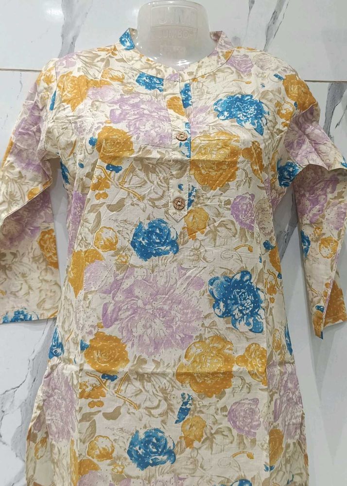 Floral Print Women's Kurta