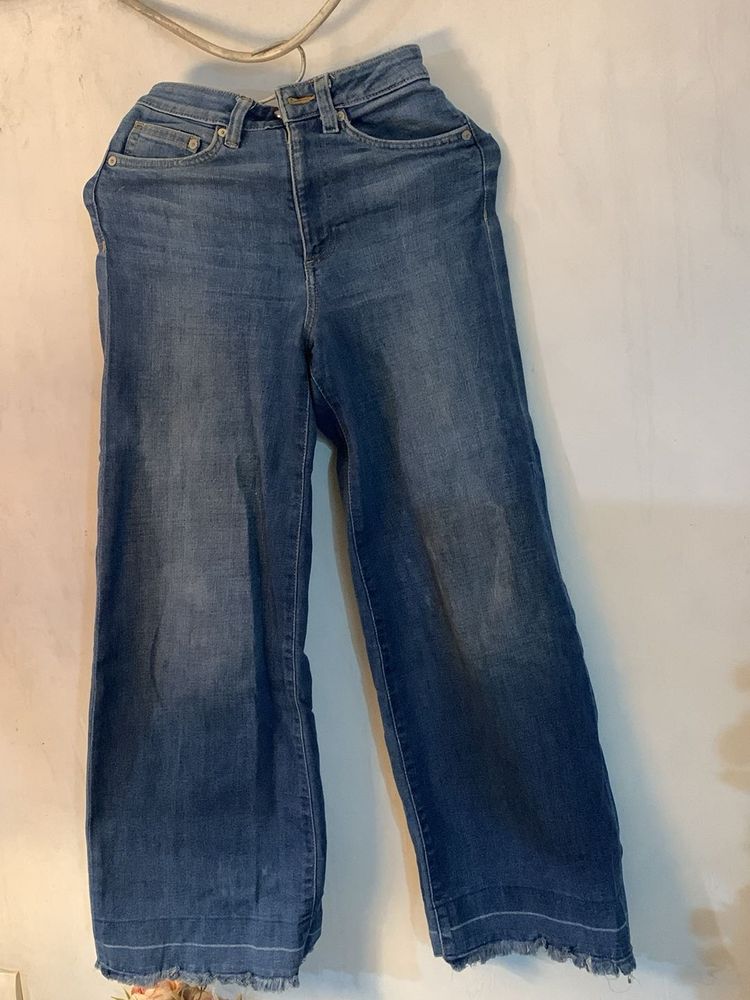Wide Leg Denim Jeans