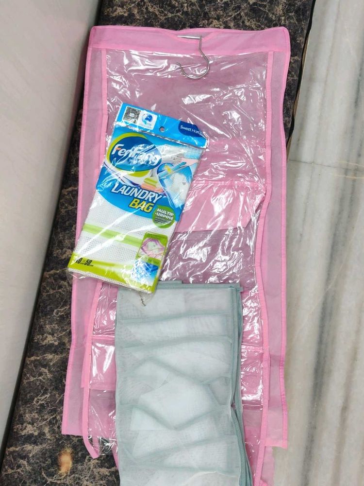 Set Of Organizer For Clothes Handbag And Laundry I