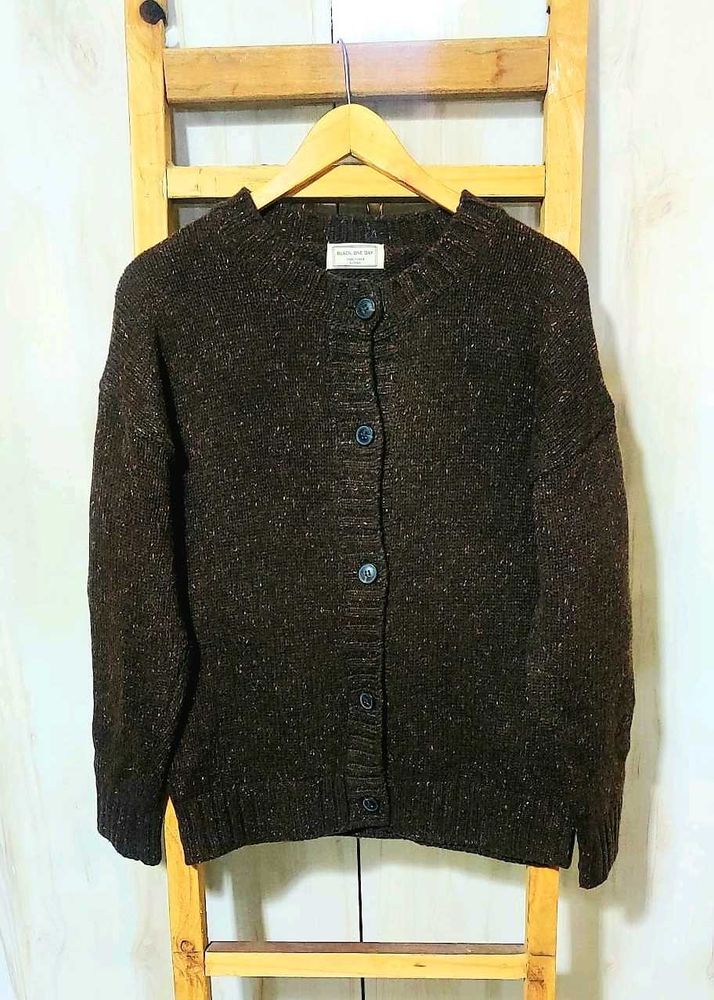 Brown Knit Cardigan Bust size-40-42