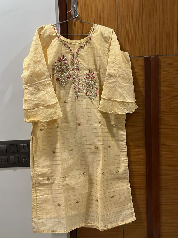 Elegant Embroidered Kurta