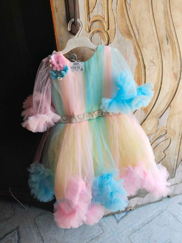 New Beautiful Multicolour Gown....🥰