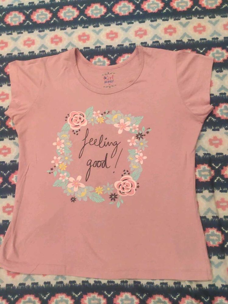 Floral &#39;Feeling Good&#39; Tee