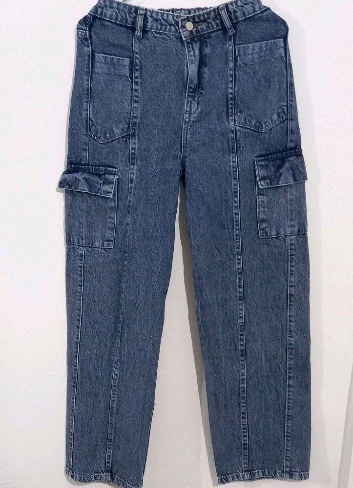💥offer💥Cargo Straight Denim Full length-41&#34;