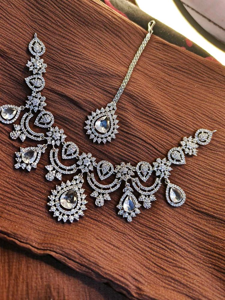 American Diamond Jewellery Set