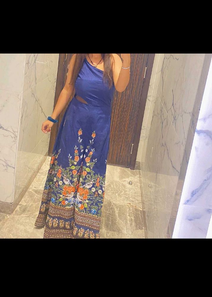 Floral Print Jump Suit