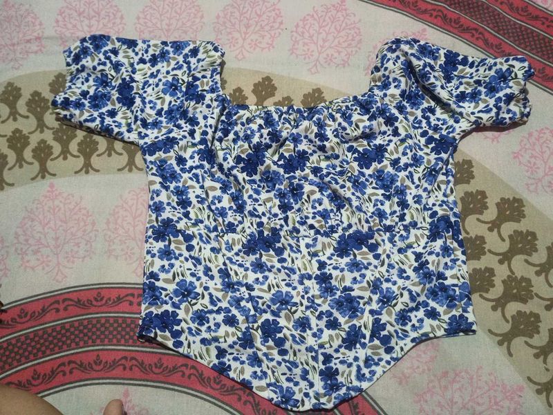 Floral Print Crop Top