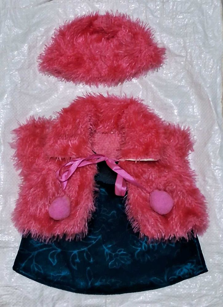 Pink Fuzzy Bolero Shrug