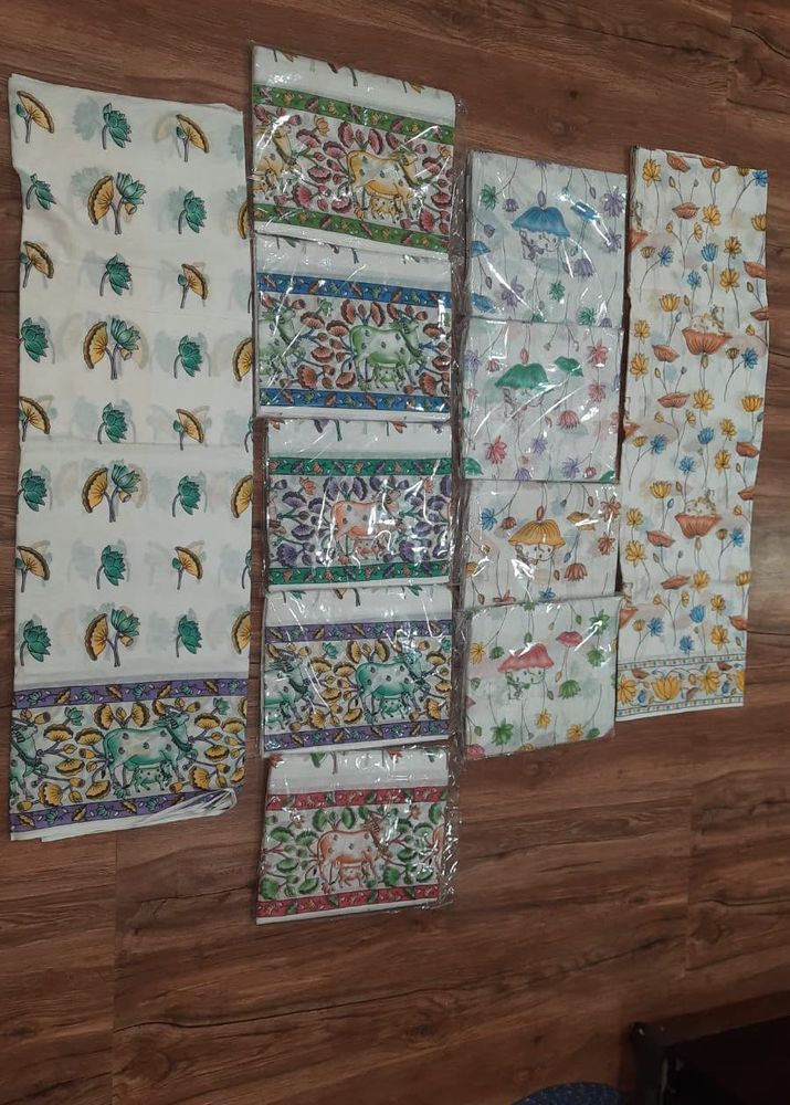 Half white Kalamkari model unique designs