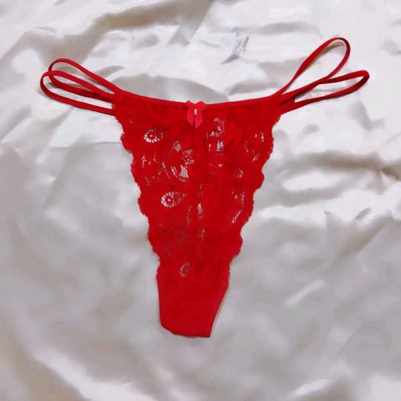 Red Lace Thong panty