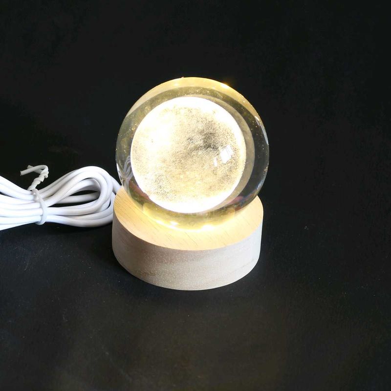 Moon 3D Crystal Ball light