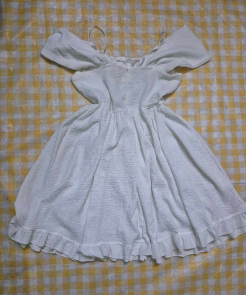 Pinteresty Coquette Fairy Croset White Dress