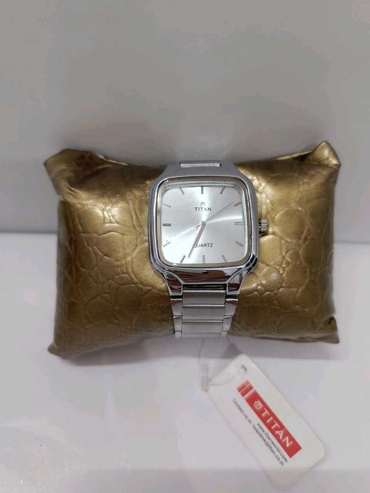 Titan Quartz Silver Watch