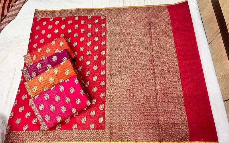 Kota check zari saree