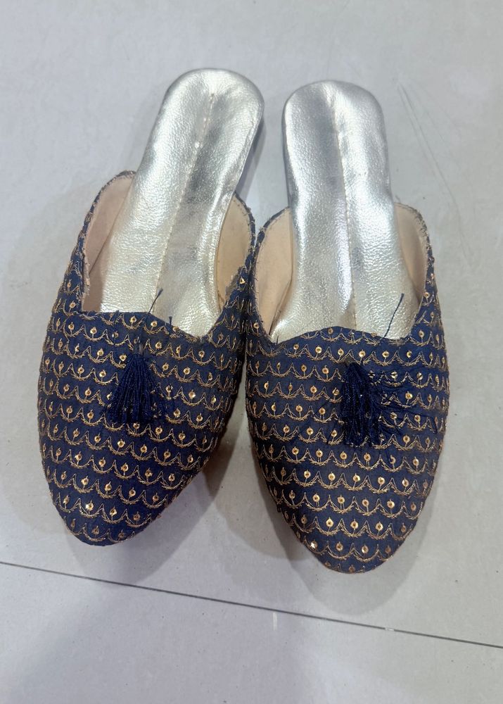 New Handmade Jutti Flat Back Open