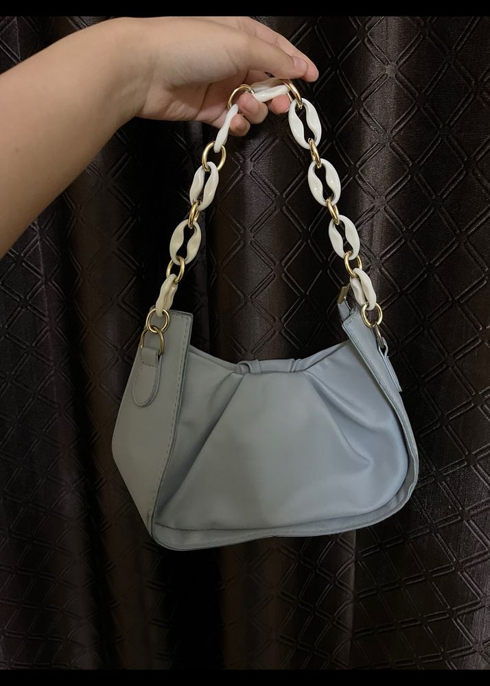 Baby Blue Shoulder Baguette